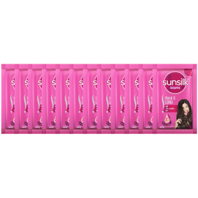 Sunsilk Shampoo Lusciously Thick and Long 6 ml - 12 pcs image