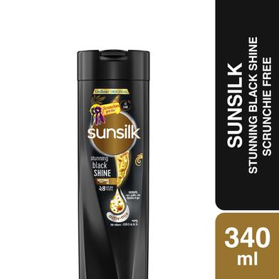 Sunsilk Shampoo Stunning Black Shine 340ML Hair Scrunch Free image