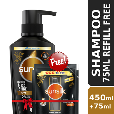 Sunsilk Shampoo Stunning Black Shine 450ml image
