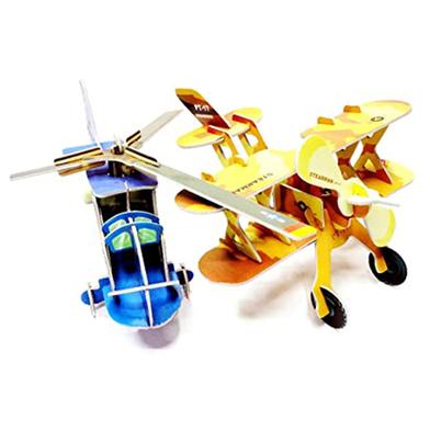 Super 3D Puzzle Helicopter And Biplane XY 316 image