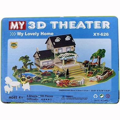 Super 3D Puzzle Lovely Home 3D Theater XY 626 image