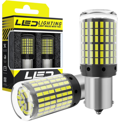 Super Bright Led Indicator Bulb For Car and Motorcycle 1 Pair 10.5w 1200lm 144 Smd image