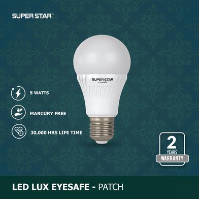 Super Star LED Lux Eye Safe AC LED 5W Daylight Bulb E27- Patch image