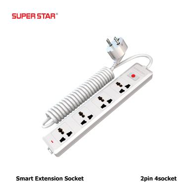 Super Star Smart Extension Socket 2 PIN 4 Socket image