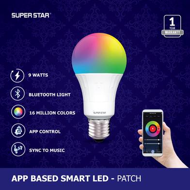 Super Star Smart LED 9 watt App Controlled Bluetooth Bulb- Patch (E27) image