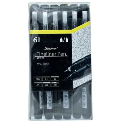 Superior Fine liner Pens - 6 pcs image