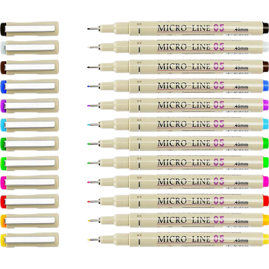 Superior Micro-pen Fineliner color Ink (0.5mm) image