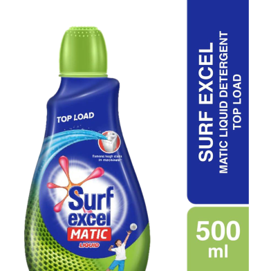 Surf Excel Matic Liquid Detergent Top Load 500 Ml image