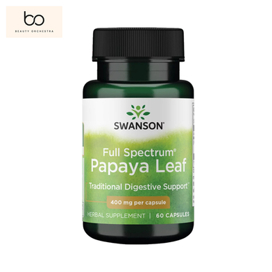 Swanson Full Spectrum Papaya Leaf 400 mg - 60 Capsules image