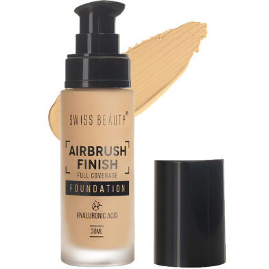 Swiss Beauty Airbrush Finish Full Coverage Foundation - 30 ml (Fair Ivory) image