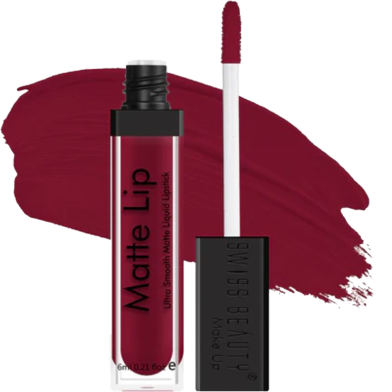 Swiss Beauty Matte Lip Liquid Lipstick- 38 image