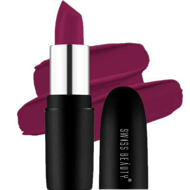 Swiss Beauty Pure Matte Lipstick Burgundy 210 image