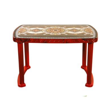 TEL 4 Seated Deluxe Table-Print R/W Royal (Pl/L) - 861494 image