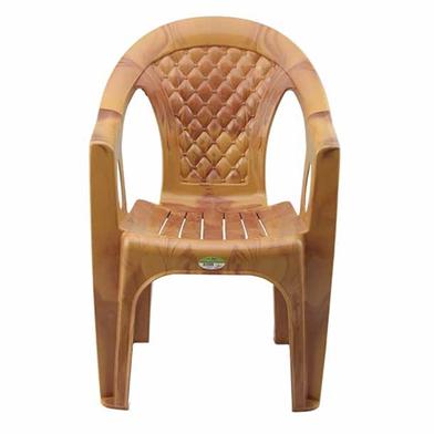 TEL Polypropylene Supreme Diamond Chair With Arm - Sandal Wood image