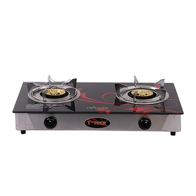 TOPPER Double Glass Auto Gas Stove LPG Lovely image