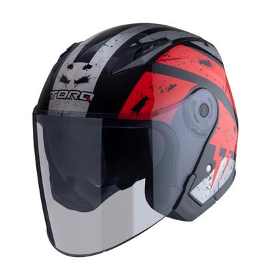TORQ Atom Leak Helmets - Glossy Red And Black Universal Size image