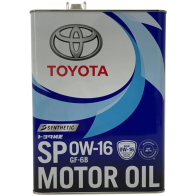 TOYOTA OEM SP 0W-16 Synthetic Motor Oil 4L image
