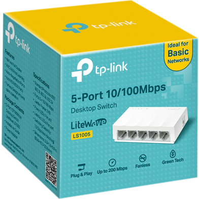 TP-Link LS1005 5-Port 10/100 Mbps Desktop Switch image