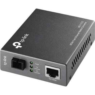 TP-Link MC111CS 10/100 Mbps RJ45 to 100 Mbps Single-mode SC WDM Bi-Directional Fiber Converter image