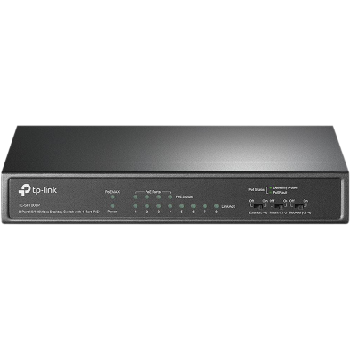 TP-Link TL-SF1008P 8-Port 10/100 Mbps Desktop Switch with 4-Port PoE plus image