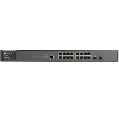 TP-link T2600G-18TS (TL-SG3216) 16-Port Gigabit L2 Managed Switch with 2 SFP Slots image