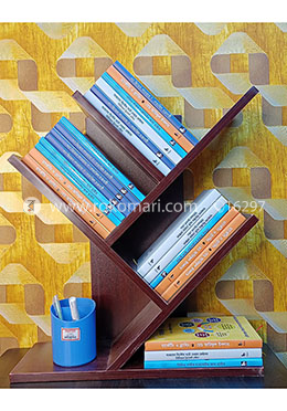 Table Book Shelf- Maroon color image