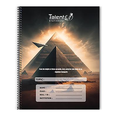 Talent Khata 200 Page Premium White Spiral Note Pyramid image