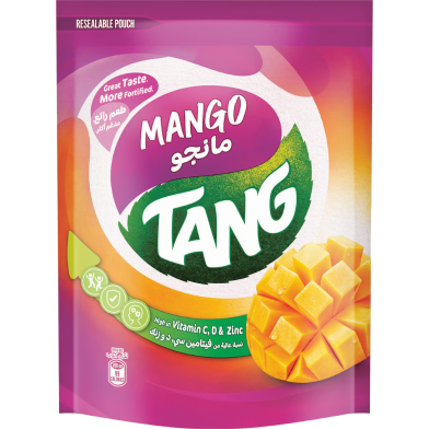 Tang Mango Flavoured Instant Drink Powder Resealable Pouch 375 gm image