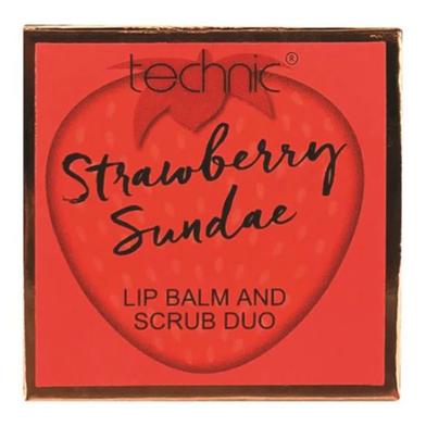 Technic Lip Scrub and Balm Duo - Strawberry image