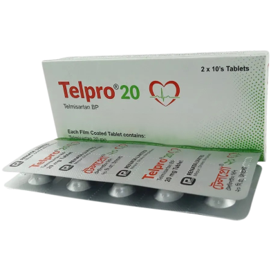 Telpro 20 mg Tablet 10's Strip image