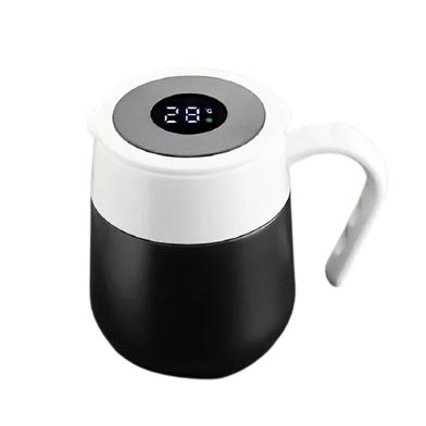 Temperature Display Coffee Mug With Handle – Black Color image