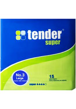 Tender Adult Diaper- Large - 15 Pcs image
