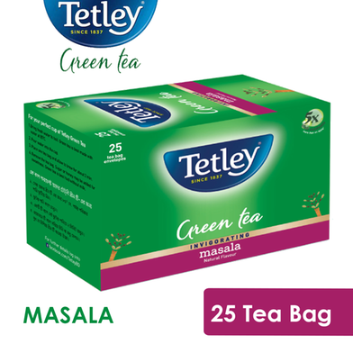 Tetley Green Tea Masala (37.5gm, 25 Tea Bags) image