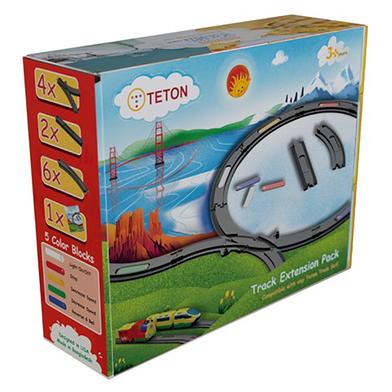 Teton Train Extension Pack Stem Toys Engineering Railcar Children Educational image