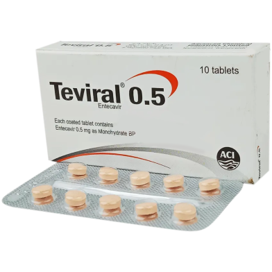 Teviral 0.5 Mg Tablet 10's Pack image