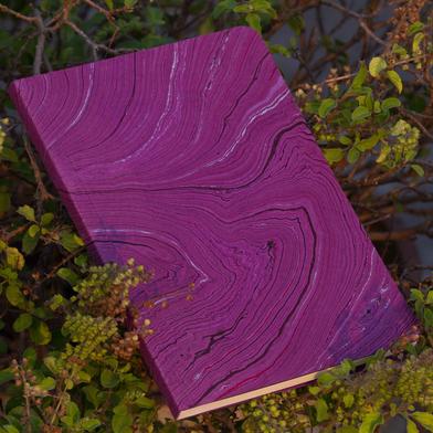 Texture Purple Notebook (Handmade Jute Board Cover) image