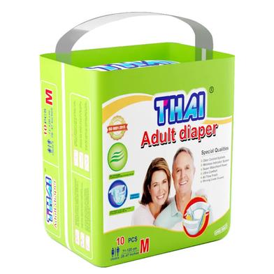 Thai Adult Belt Diapers- 10 Pcs, M Size image