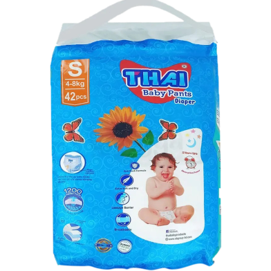 Thai Pant System Baby Diapers (S Size) (4-8kg) (42pcs) image