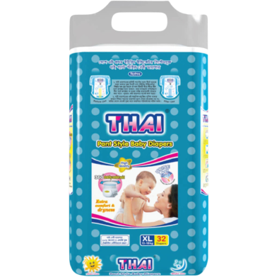 Thai Pant System Baby Diapers (XL Size) (13-18kg) (32pcs) image