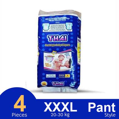 Thai Pant System Baby Diapers (XXXL Size) (20-30 kg) (4pcs) image