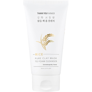 Thank You Farmer Rice Pure Clay Mask To Foam Cleanser - 150ml image