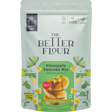 The Better Flour No Maida Pineapple Pancake Mix - 150gm image