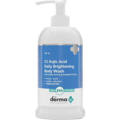 The Derma Co 1 percent Kojic Acid Daily Brightening Body Wash with Alpha Arbutin for Dark Spots and Pigmentation 250 ml -520120348 image
