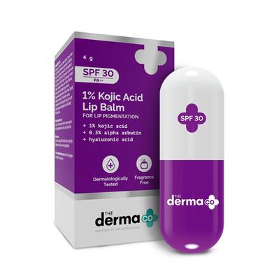 The Derma Co 1percent Kojic Acid Lip Balm SPF 30 PA plus plus for Dark and Pigmented Lips - 4g image