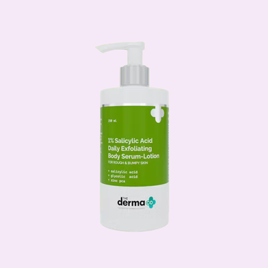 The Derma Co 1percent Salicylic Acid Daily Exfoliating Body Serum-Lotion For Rough and Bumpy Skin - 250ml image