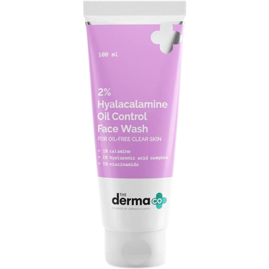 The Derma Co 2percent Hyalacalamine Oil Control Face Wash For Oil-Free Clear Skin – 100ml image