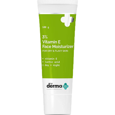 The Derma Co 3 percent Vitamin E Face Moisturizer With Vitamin E and Lactic Acid for Dry and Flaky Skin 30 gm -526099104 image