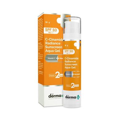 The Derma Co C-Cinamide Radiance Sunscreen Aqua Gel with SPF 50 and PA plus plus plus plus - 50g image
