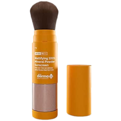 The Derma Co Mattifying 100percent Mineral Powder Sunscreen with SPF 50 - 4g image