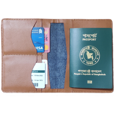 The Men's Code Black Leather Passport Holder - MPD002 image